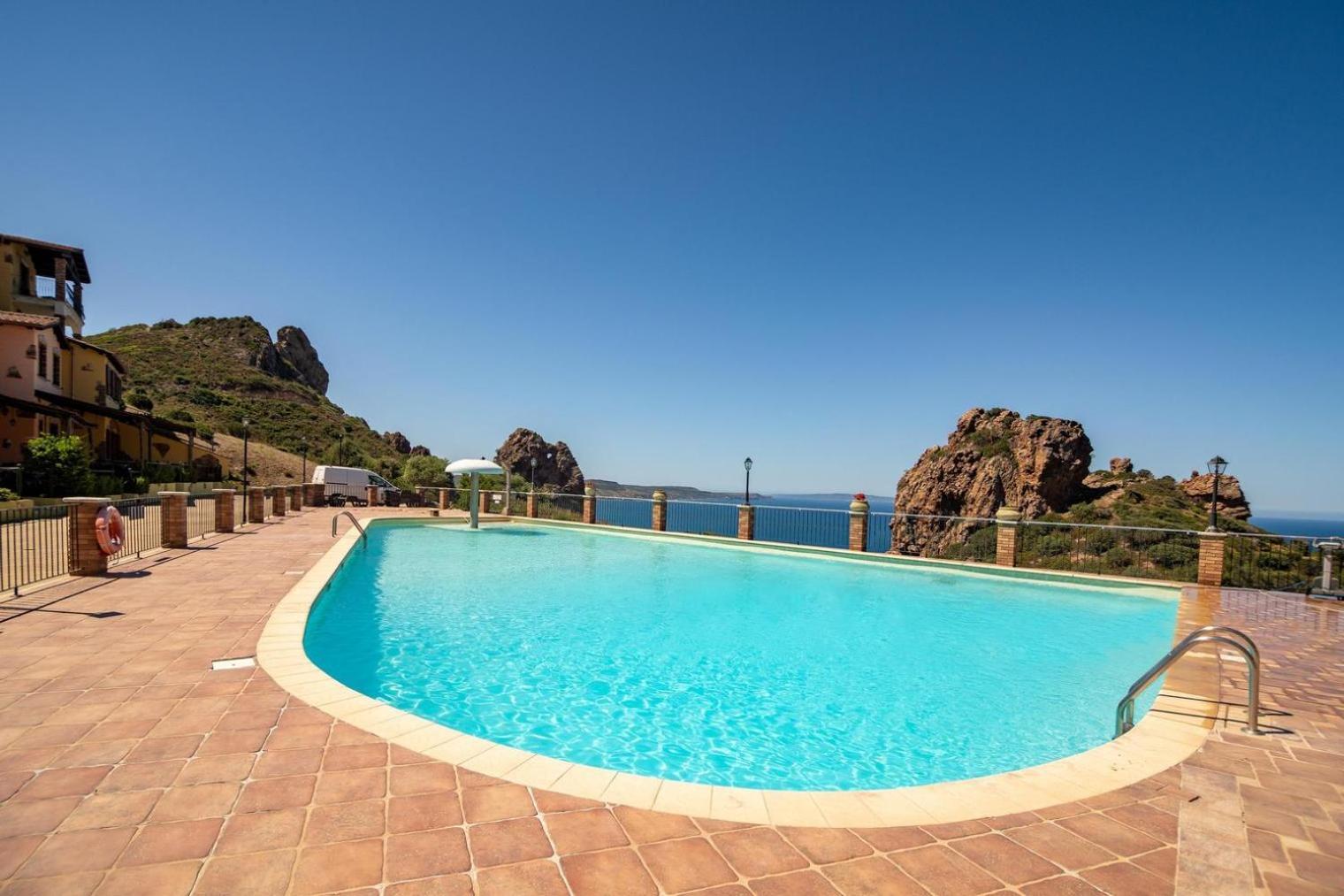 La Perla E Le Conchiglie Tanca Piras Vista Mare Villa Nebida Buitenkant foto