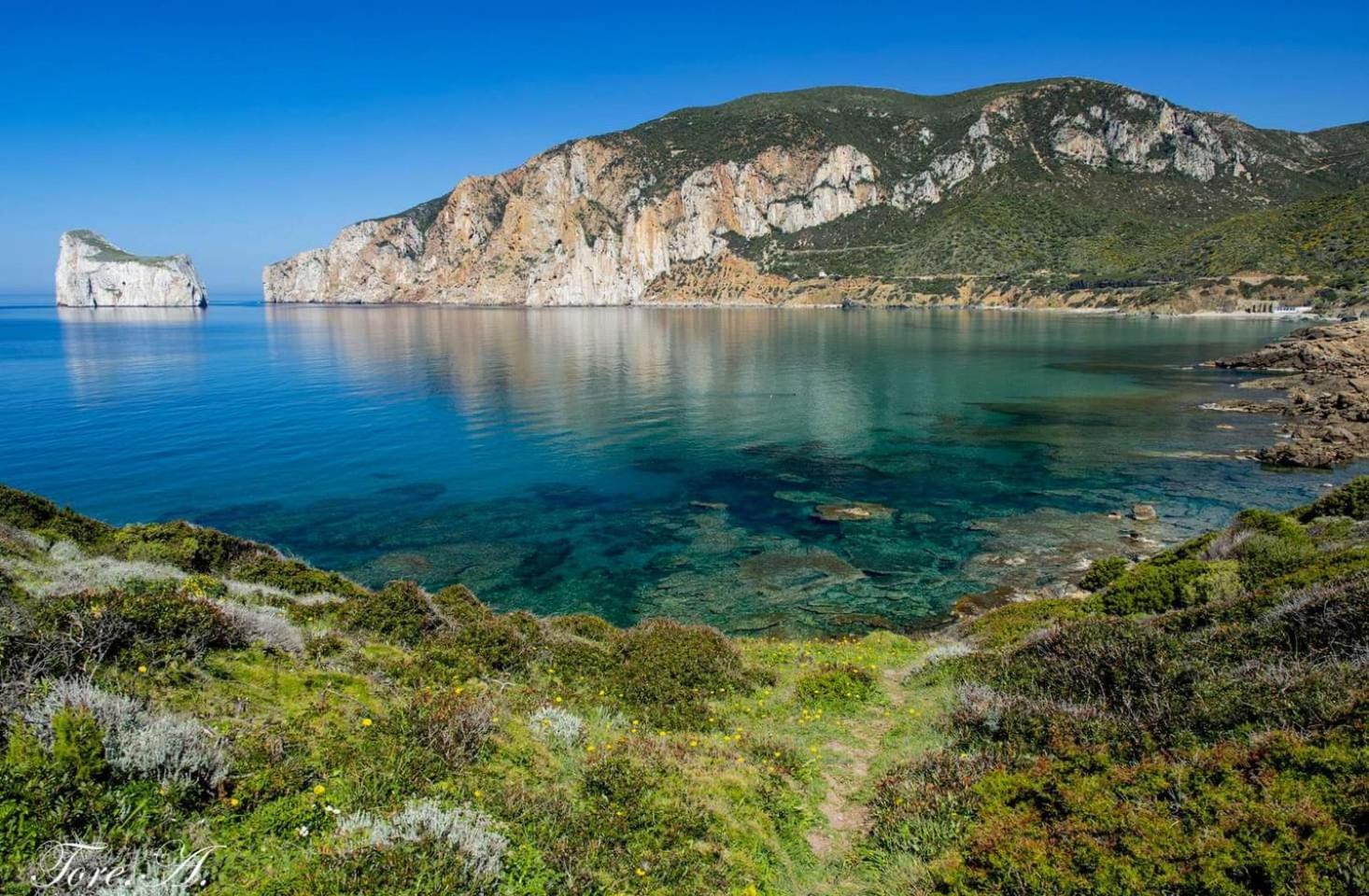 La Perla E Le Conchiglie Tanca Piras Vista Mare Villa Nebida Buitenkant foto